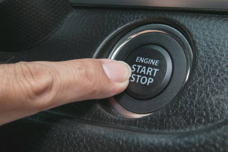 Engine start stop turn on turn off