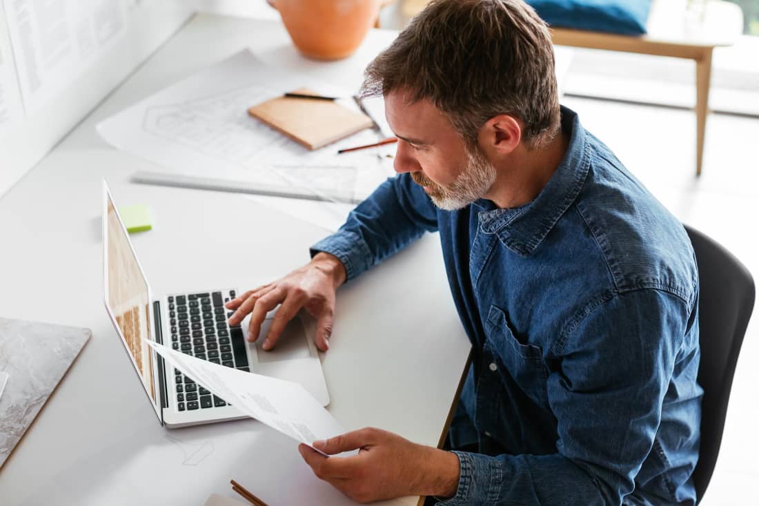 Man on laptop